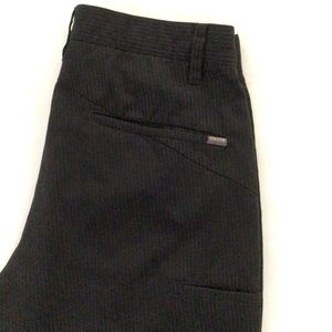 Volcom Mens Frickin Stripe Chino Shorts 
31 Black Cotton Blend 5-Pockets EUC